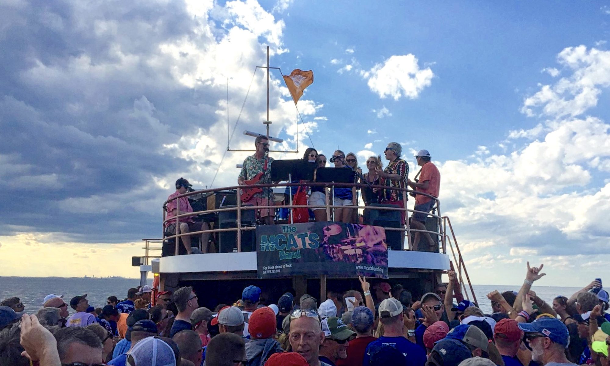 The MCats Band on the #PMC2016 Party Boat.