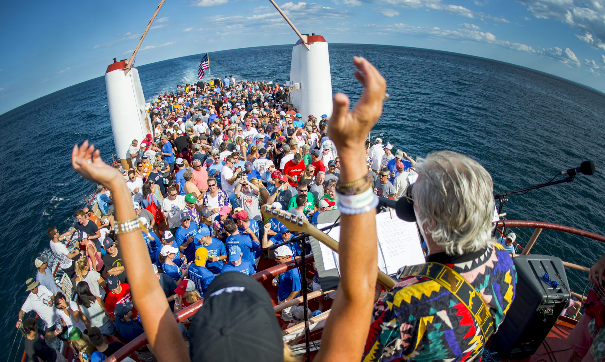 The MCats Band on the #PMC2016 Party Boat.